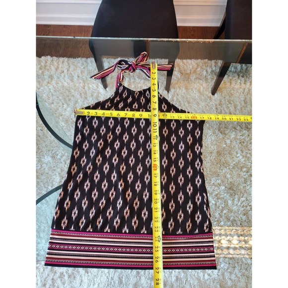 White House Black Market Women's Polyester Halter Neck Sleeveless Blouse Size M - Picture 9 of 10